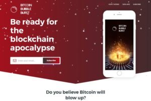Bitcoin Bubble burst application