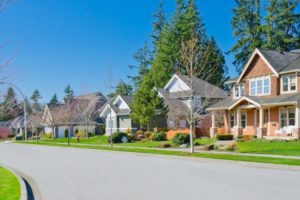 Quartier résidentiel aux Etats-Unis