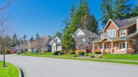 Quartier résidentiel aux Etats-Unis