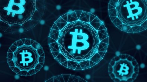 Bitcoin bleu