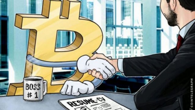 Offre d'emploi Bitcoin