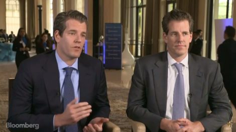 Jumeaux Winklevoss Bloomberg