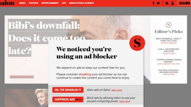 Salon adblocker