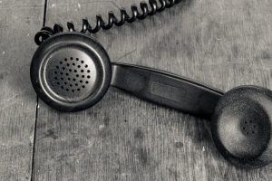 L'image d'un téléphone noir