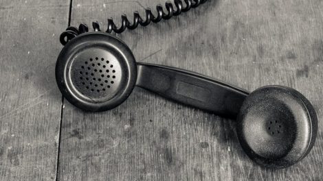 L'image d'un téléphone noir