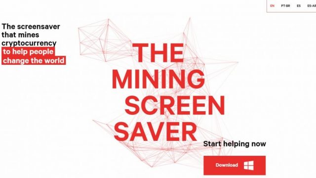 Change.org The Mining Screensaver