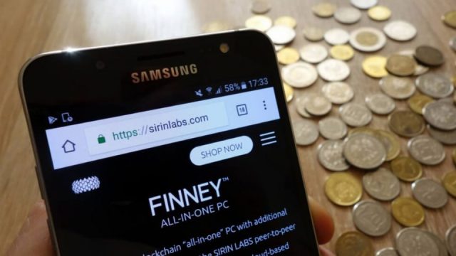 Smartphone Blockchain Finney