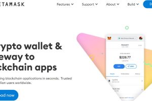 Page d'accueil de Metamask