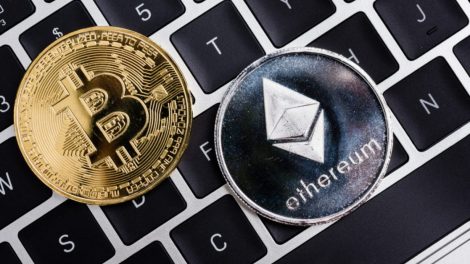 Bitcoin Ethereum pièces