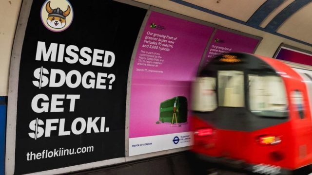 Publicité Floki Inu Londres