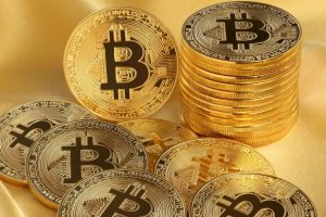 Stock pièces Bitcoin